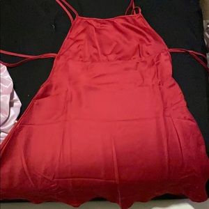 Satin lingerie dress